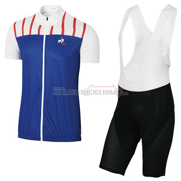 Abbigliamento Ciclismo Coq Sportif Tour de France 2017 blu e bianco